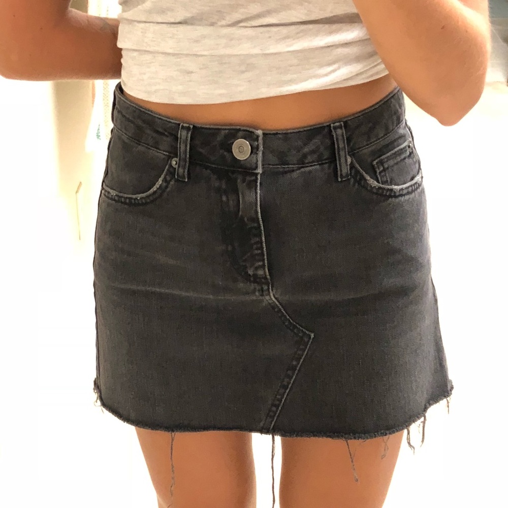 BDG Urban Outfitters black wash denim skirt